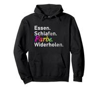 Eat. Sleep. Peindre. Répétez : Allemand Sweat à Capuche