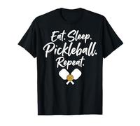 Eat. Sleep. Pickleball. Repeat. Pickleball Joueur Humour Fan T-Shirt