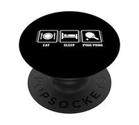 Eat Sleep Play Ping Pong Sport PopSockets Support et Grip pour Smartphones et Tablettes