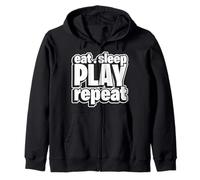 Eat Sleep Play Repeat Sweat à Capuche