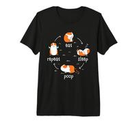 Eat Sleep Poop Repeat - Cochon d'Inde - Cochon d'Inde T-Shirt Haut de Gamme