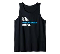 Eat Sleep Psychology Repeat Psychologue Étudiant Psychologie Débardeur