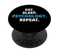 Eat Sleep Psychology Repeat Psychologue Étudiant Psychologie PopSockets PopGrip Adhésif