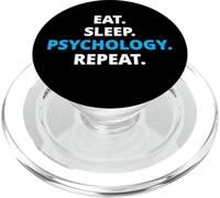 Eat Sleep Psychology Repeat Psychologue Étudiant Psychologie PopSockets PopGrip pour MagSafe