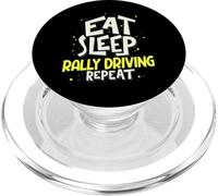 Eat Sleep Rally Driving Pilote de Rallye récidiviste PopSockets PopGrip pour MagSafe