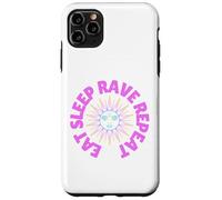 Eat Sleep Rave Repeat Electric Sun Good Vibes Raving Coque pour iPhone 11 Pro Max