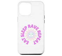 Eat Sleep Rave Repeat Electric Sun Good Vibes Raving Coque pour iPhone 12 Pro Max