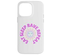 Eat Sleep Rave Repeat Electric Sun Good Vibes Raving Coque pour iPhone 14 Pro Max
