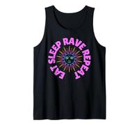 Eat Sleep Rave Repeat Electric Sun Good Vibes Raving Débardeur