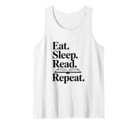 Eat Sleep Read Repeat Book Lover pour Les bibliophiles Débardeur
