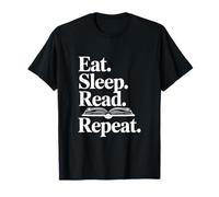 Eat Sleep Read Repeat Book Lover pour Les bibliophiles T-Shirt