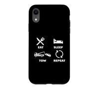 Eat Sleep Remorquage Répéter Drôle de Dépanneuse Chauffeur Coque pour iPhone XR