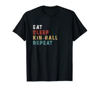 Eat Sleep Repeating Funny Kin Ball Joueur T-Shirt