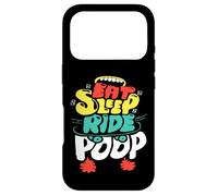 Eat Sleep Ride Poop Kids Funny Gift Design Art Coque pour iPhone 17 Pro