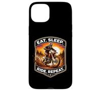 Eat Sleep Ride Repeat Dirt Bike Rider Motocross Moto MX Coque pour iPhone 15 Plus