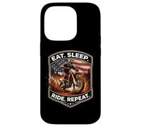 Eat Sleep Ride Repeat Funny Dirt Bike Rider USA Motocross MX Coque pour iPhone 14 Pro