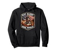 Eat Sleep Ride Repeat Funny Dirt Bike Rider USA Motocross MX Sweat à Capuche