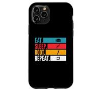Eat Sleep Root Repeat Linux Coder Git Open Source Hacker Coque pour iPhone 11 Pro