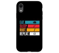 Eat Sleep Root Repeat Linux Coder Git Open Source Hacker Coque pour iPhone XR