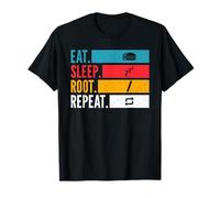 Eat Sleep Root Repeat Linux Coder Git Open Source Hacker T-Shirt