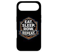 Eat Sleep Row Repeat Funny Rowing Crew Team Practice Rower Coque pour iPhone Air