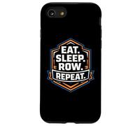 Eat Sleep Row Repeat Funny Rowing Crew Team Practice Rower Coque pour iPhone SE (2020) / 7/8