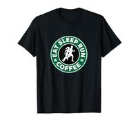 Eat Sleep Run - Café & Marathon Runner Running Design T-Shirt