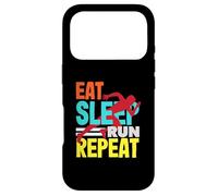 Eat Sleep Run Repeat Track and Field Coque pour iPhone 17 Pro