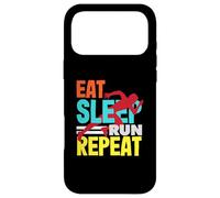 Eat Sleep Run Repeat Track and Field Coque pour iPhone 17 Pro Max