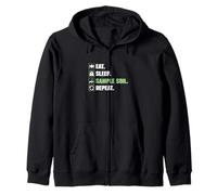 Eat Sleep Sample Soil Répétez Une agronomie Amusante pour Les agronomes Sweat à Capuche