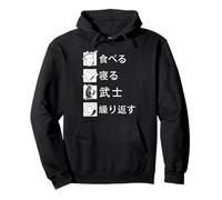 Eat, Sleep, Samurai Repeat Samouraï Cadeau d'arts Martiaux Kendo Samouraï Samouraï Sweat à Capuche