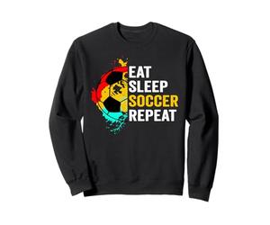 Eat Sleep Soccer Repeat Fans Team Coach Soccer Lovers Sweatshirt