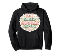 Eat Sleep Soccer Repeat Femme Floral Féminin Player Girl Sweat à Capuche