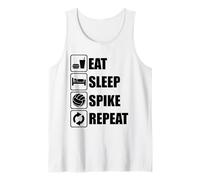 Eat Sleep Spike Repeat Spiker de Volleyball Débardeur