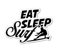 Eat Sleep Surf Van Wagon Sticker Decal Surfboard Vintage Skate Surf