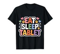 Eat Sleep Tablet Blague d'enfant Technique d'écran - T-Shirt Graphique avec Valeur