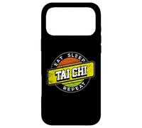Eat Sleep Tai Chi Repeat Badge Style Tai Chi Coque pour iPhone 17 Pro Max