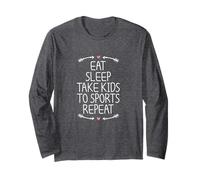 Eat Sleep Take Kids to Sports Repeat Manche Longue