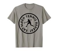 Eat Sleep Tennis Repeat Lover Player Varsity Athlète Team T-Shirt
