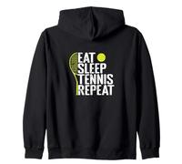 Eat Sleep Tennis Repeat Rétro Sweat à Capuche