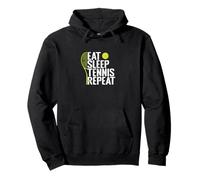 Eat Sleep Tennis Repeat Rétro Sweat à Capuche