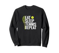 Eat Sleep Tennis Repeat Rétro Sweatshirt