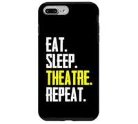 Eat Sleep Theatre Repeat Drôle Acteur Scène Manager Directeur Coque pour iPhone 7 Plus/8 Plus
