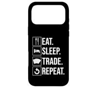 Eat Sleep Trade Repeat Carte à Collectionner Coque pour iPhone 17 Pro Max