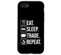 Eat Sleep Trade Repeat Carte à Collectionner Coque pour iPhone SE (2020) / 7/8