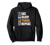 Eat Sleep Trade Repeat Investor Stock Market Sweat à Capuche