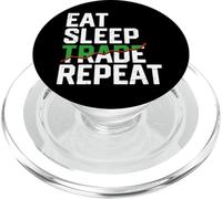 Eat Sleep Trade Repeat - Stock Trader Day Trading Crypto PopSockets PopGrip pour MagSafe