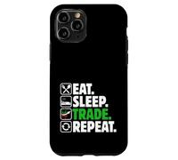Eat Sleep Trade Repeat - Stock Trading Crypto Money Investisseur Coque pour iPhone 11 Pro