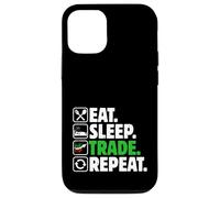 Eat Sleep Trade Repeat - Stock Trading Crypto Money Investisseur Coque pour iPhone 12/12 Pro
