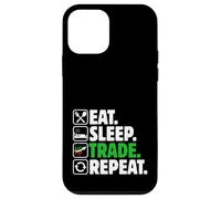 Eat Sleep Trade Repeat - Stock Trading Crypto Money Investisseur Coque pour iPhone 12 Mini
